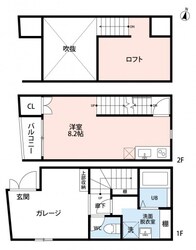 クワトロ・ヴィラ姪浜南の物件間取画像